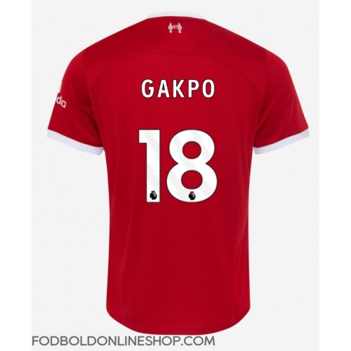 Liverpool Cody Gakpo #18 Hjemmebanetrøje 2023-24 Kortærmet